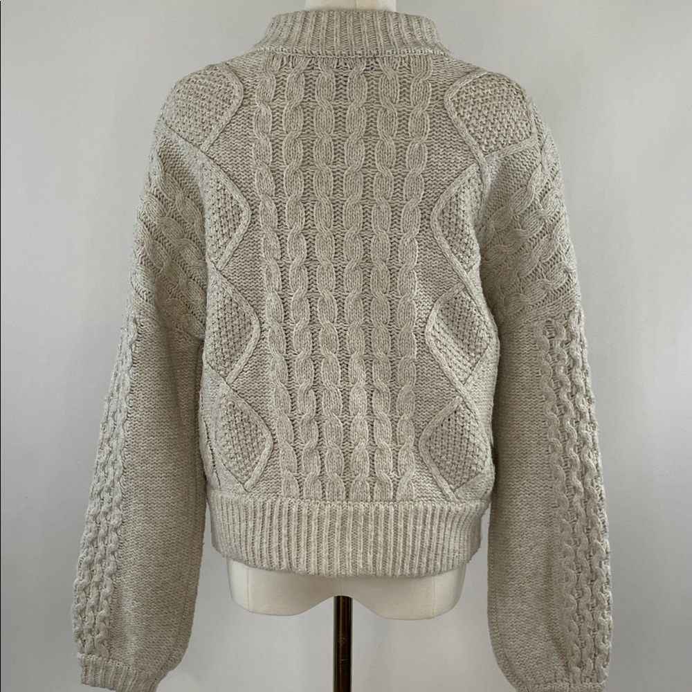 Central Park West Savannah Zip Sweater, XS - Picture 8 of 11